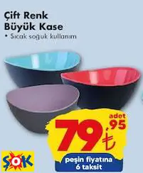 ÇİFT RENK BÜYÜK KASE